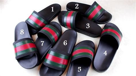 gucci fake flip flops|authentic gucci slides.